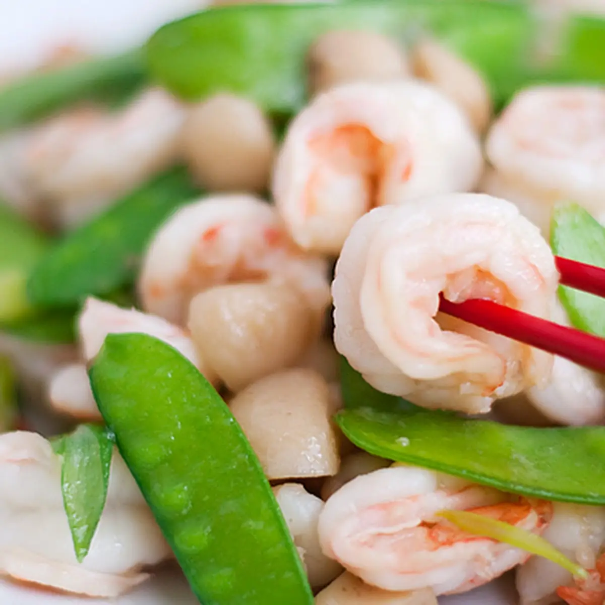 shrimp with snow peas 雪豆虾